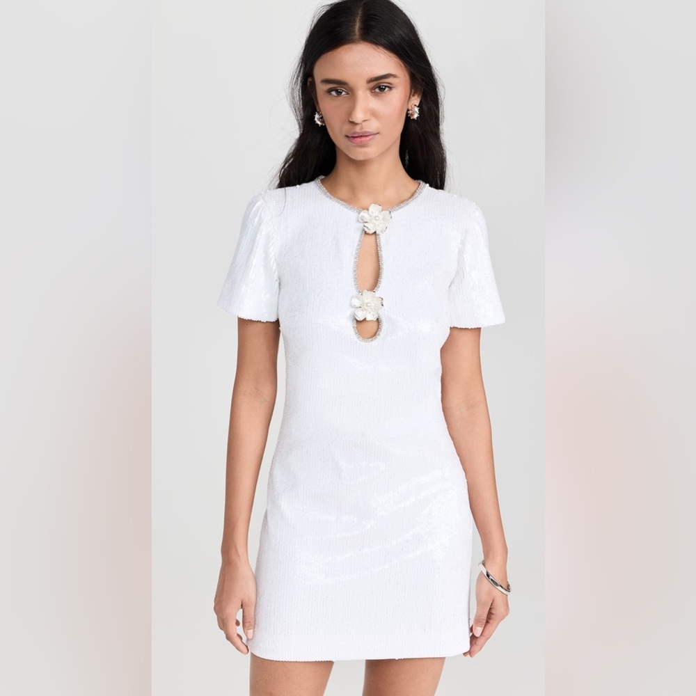 Self Portrait
White Sequin Mini Dress